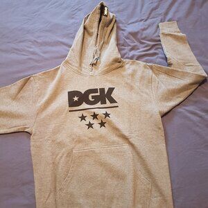 DGK All Star Hoodie Gun Metal Grey Large LIKE NEW